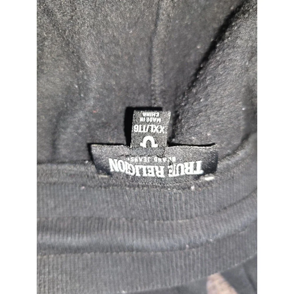 True Religion Sweatpants 2XL Black Logo Joggers            #178